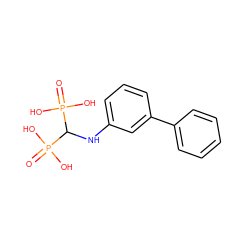 O=P(O)(O)C(Nc1cccc(-c2ccccc2)c1)P(=O)(O)O ZINC000013532369