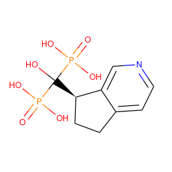 O=P(O)(O)C(O)([C@@H]1CCc2ccncc21)P(=O)(O)O ZINC000016052517