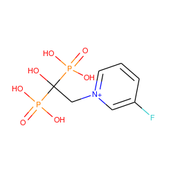 O=P(O)(O)C(O)(C[n+]1cccc(F)c1)P(=O)(O)O ZINC000013643058