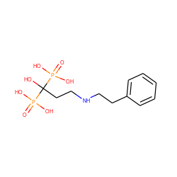 O=P(O)(O)C(O)(CCNCCc1ccccc1)P(=O)(O)O ZINC000026739858