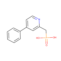 O=P(O)(O)Cc1cc(-c2ccccc2)ccn1 ZINC000072109633