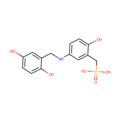 O=P(O)(O)Cc1cc(NCc2cc(O)ccc2O)ccc1O ZINC000013735396