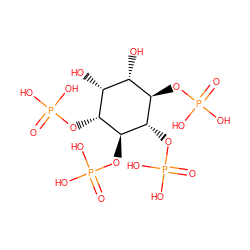 O=P(O)(O)O[C@@H]1[C@@H](OP(=O)(O)O)[C@H](OP(=O)(O)O)[C@H](O)[C@H](O)[C@H]1OP(=O)(O)O ZINC000004099162