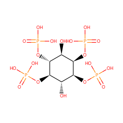 O=P(O)(O)O[C@H]1[C@H](O)[C@@H](OP(=O)(O)O)[C@H](OP(=O)(O)O)[C@@H](O)[C@H]1OP(=O)(O)O ZINC000013508043