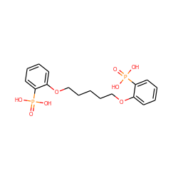 O=P(O)(O)c1ccccc1OCCCCCOc1ccccc1P(=O)(O)O ZINC000027569598