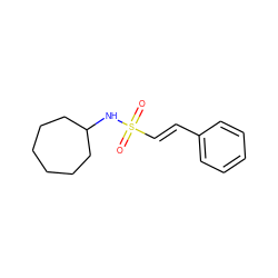 O=S(=O)(/C=C/c1ccccc1)NC1CCCCCC1 ZINC000005788625