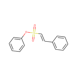 O=S(=O)(/C=C/c1ccccc1)Oc1ccccc1 ZINC000001725417