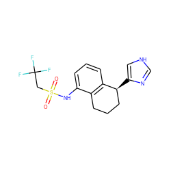 O=S(=O)(CC(F)(F)F)Nc1cccc2c1CCC[C@@H]2c1c[nH]cn1 ZINC000013580150