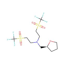 O=S(=O)(CCN(CCS(=O)(=O)C(F)(F)F)C[C@@H]1CCCO1)C(F)(F)F ZINC000025315791