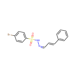 O=S(=O)(N/N=C\C=C\c1ccccc1)c1ccc(Br)cc1 ZINC000015985930