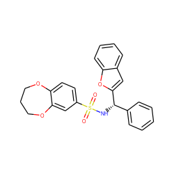 O=S(=O)(N[C@@H](c1ccccc1)c1cc2ccccc2o1)c1ccc2c(c1)OCCCO2 ZINC000014129463