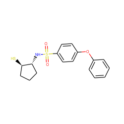 O=S(=O)(N[C@@H]1CCC[C@H]1S)c1ccc(Oc2ccccc2)cc1 ZINC000096270009