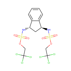 O=S(=O)(N[C@H]1C[C@H](NS(=O)(=O)OCC(Cl)(Cl)Cl)c2ccccc21)OCC(Cl)(Cl)Cl ZINC000038152806