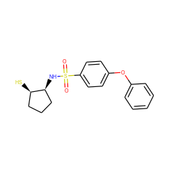 O=S(=O)(N[C@H]1CCC[C@H]1S)c1ccc(Oc2ccccc2)cc1 ZINC000096270013