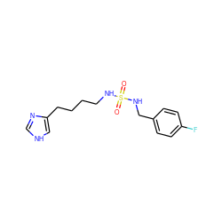 O=S(=O)(NCCCCc1c[nH]cn1)NCc1ccc(F)cc1 ZINC000026830930