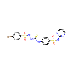 O=S(=O)(NNC(=S)Nc1ccc(S(=O)(=O)Nc2ncccn2)cc1)c1ccc(Br)cc1 ZINC000002855812