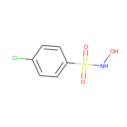 O=S(=O)(NO)c1ccc(Cl)cc1 ZINC000001607221