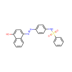 O=S(=O)(Nc1ccc(N=Nc2ccc(O)c3ccccc23)cc1)c1ccccc1 ZINC000261142111