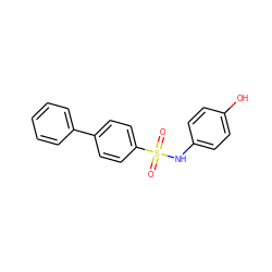 O=S(=O)(Nc1ccc(O)cc1)c1ccc(-c2ccccc2)cc1 ZINC000000470855