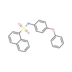 O=S(=O)(Nc1ccc(Oc2ccccc2)cc1)c1cccc2ccccc12 ZINC001772657942