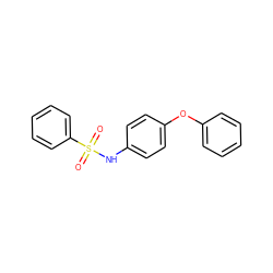 O=S(=O)(Nc1ccc(Oc2ccccc2)cc1)c1ccccc1 ZINC000003230406