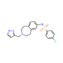 O=S(=O)(Nc1ccc2c(c1)CCN(Cc1cc[nH]n1)CC2)c1ccc(Cl)cc1 ZINC000048999709