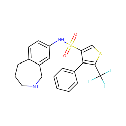 O=S(=O)(Nc1ccc2c(c1)CNCCC2)c1csc(C(F)(F)F)c1-c1ccccc1 ZINC000034884630