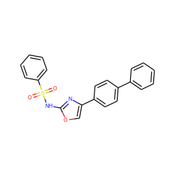 O=S(=O)(Nc1nc(-c2ccc(-c3ccccc3)cc2)co1)c1ccccc1 ZINC000013981549