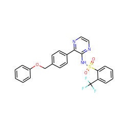 O=S(=O)(Nc1nccnc1-c1ccc(COc2ccccc2)cc1)c1ccccc1C(F)(F)F ZINC000118911388