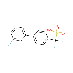 O=S(=O)(O)C(F)(F)c1ccc(-c2cccc(F)c2)cc1 ZINC000084730850