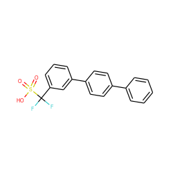 O=S(=O)(O)C(F)(F)c1cccc(-c2ccc(-c3ccccc3)cc2)c1 ZINC000013837852