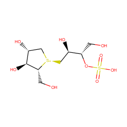 O=S(=O)(O)O[C@@H](CO)[C@H](O)C[S@+]1C[C@@H](O)[C@H](O)[C@H]1CO ZINC000013836790