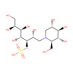 O=S(=O)(O)O[C@H]([C@H](O)CN1C[C@H](O)[C@@H](O)[C@H](O)[C@H]1CO)[C@H](O)[C@H](O)[C@@H](O)CO ZINC000064448427