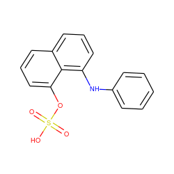 O=S(=O)(O)Oc1cccc2cccc(Nc3ccccc3)c12 ZINC000031707991