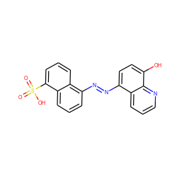 O=S(=O)(O)c1cccc2c(N=Nc3ccc(O)c4ncccc34)cccc12 ZINC000253981510