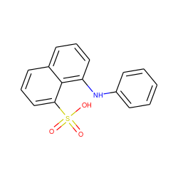 O=S(=O)(O)c1cccc2cccc(Nc3ccccc3)c12 ZINC000001532216