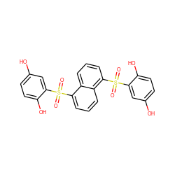 O=S(=O)(c1cc(O)ccc1O)c1cccc2c(S(=O)(=O)c3cc(O)ccc3O)cccc12 ZINC000015769700