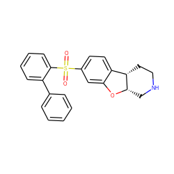 O=S(=O)(c1ccc2c(c1)O[C@H]1CNCC[C@@H]21)c1ccccc1-c1ccccc1 ZINC000073197838