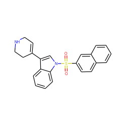 O=S(=O)(c1ccc2ccccc2c1)n1cc(C2=CCNCC2)c2ccccc21 ZINC000028129740