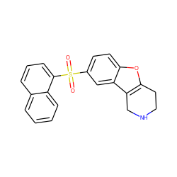 O=S(=O)(c1ccc2oc3c(c2c1)CNCC3)c1cccc2ccccc12 ZINC000143456796