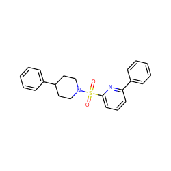 O=S(=O)(c1cccc(-c2ccccc2)n1)N1CCC(c2ccccc2)CC1 ZINC000201774695