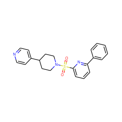 O=S(=O)(c1cccc(-c2ccccc2)n1)N1CCC(c2ccncc2)CC1 ZINC000201772717