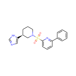 O=S(=O)(c1cccc(-c2ccccc2)n1)N1CCC[C@H](c2cnc[nH]2)C1 ZINC000201775860