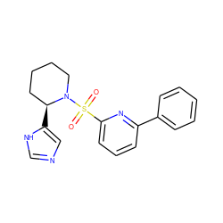 O=S(=O)(c1cccc(-c2ccccc2)n1)N1CCCC[C@@H]1c1cnc[nH]1 ZINC000201792548