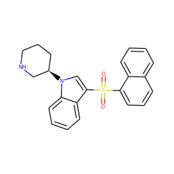 O=S(=O)(c1cccc2ccccc12)c1cn([C@@H]2CCCNC2)c2ccccc12 ZINC000049032806