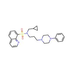 O=S(=O)(c1cccc2cccnc12)N(CCCN1CCN(c2ccccc2)CC1)CC1CC1 ZINC000045368535