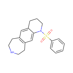 O=S(=O)(c1ccccc1)N1CCCc2cc3c(cc21)CCNCC3 ZINC000040917944