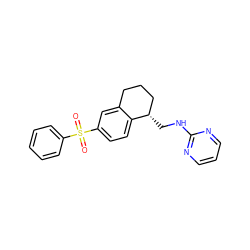 O=S(=O)(c1ccccc1)c1ccc2c(c1)CCC[C@@H]2CNc1ncccn1 ZINC000049109540