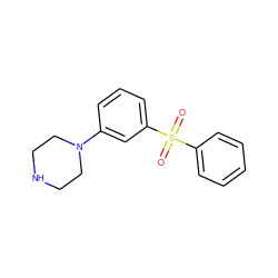 O=S(=O)(c1ccccc1)c1cccc(N2CCNCC2)c1 ZINC000003987443