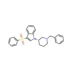 O=S(=O)(c1ccccc1)c1cn([C@H]2CCCN(Cc3ccccc3)C2)c2ccccc12 ZINC000038428544